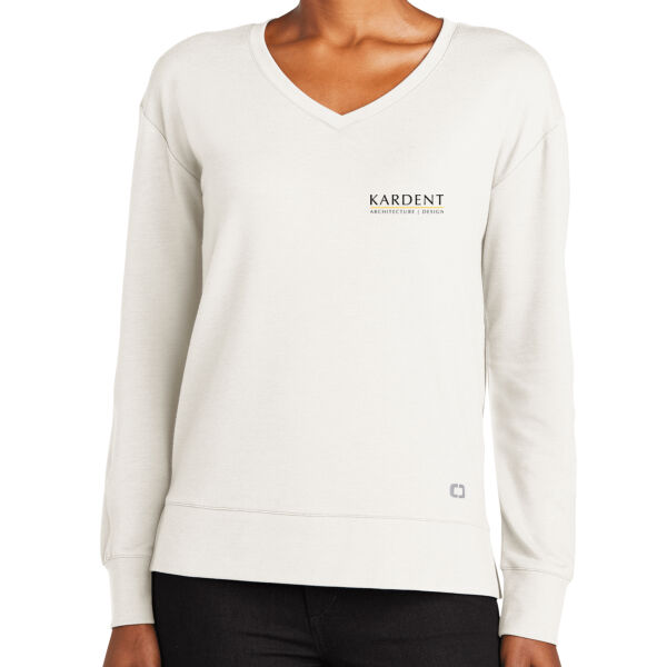 Printed Kardent - Ladies Luuma Flex Long Sleeve V Neck Thumbnail