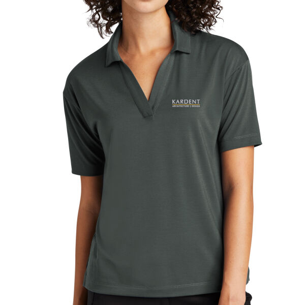 Kardent Embroidered - Women's Stretch Jersey Polo Thumbnail